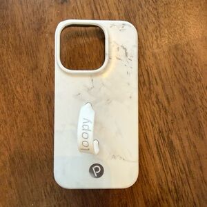 LOOPY marble white/gray Phone Case IPhone 14 Pro